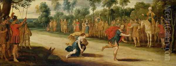The Race of Atalanta and Hippomenes Oil Painting - Hans III Jordaens