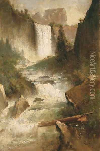 Gorgeous Gorge Oil Painting - Thomas Hill