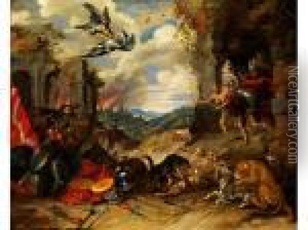 Allegorie Des Krieges Oil Painting - Jan Brueghel the Younger