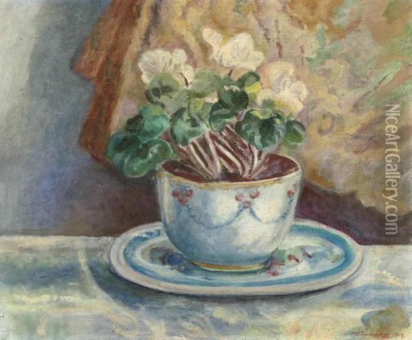 Flowers Oil Painting - David Petrovich Sterenberg