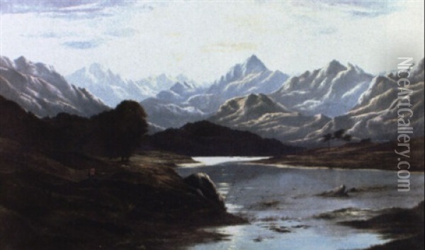 Paisaje De Lake District Oil Painting - Charles Leslie