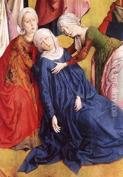 Calvary Triptych (detail 2) 1465-68 Oil Painting - Hugo Van Der Goes