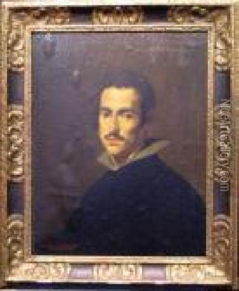 Portrait Of A Young Man, Possibly A Self-portrait Oil Painting - Diego Rodriguez de Silva y Velazquez