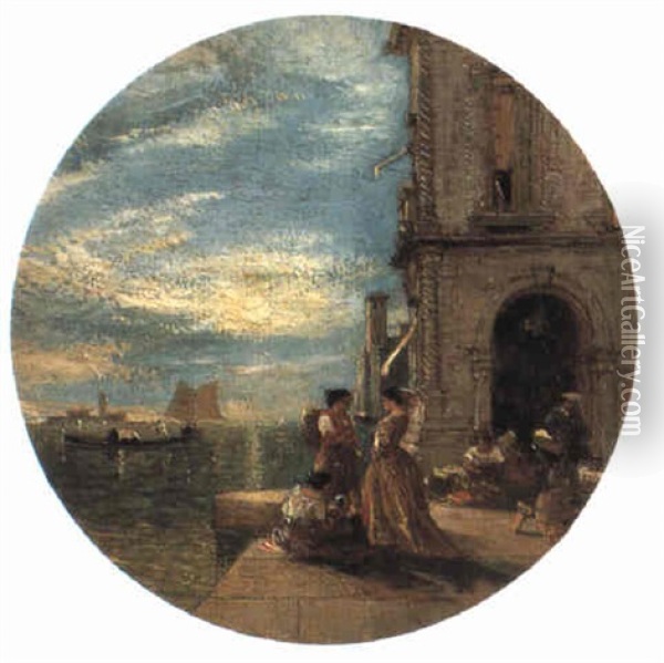 Venetian Capriccio Oil Painting - James Holland