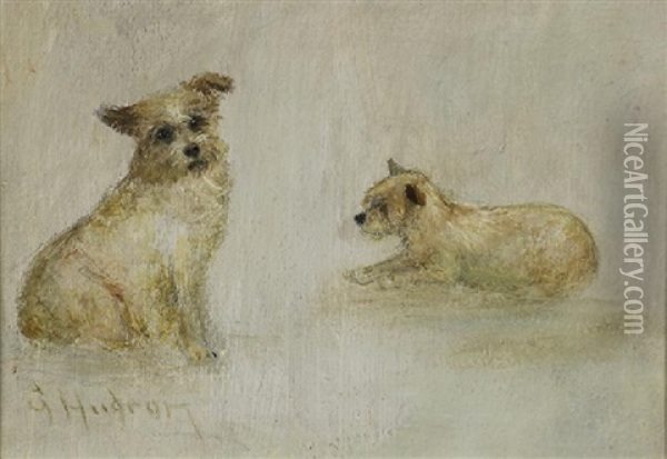 The Terrier Oil Painting - Grace Carpenter Hudson