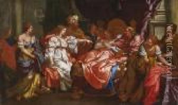 Antiochos Undstratonike Oil Painting - Anne-Louis Girodet de Roucy-Triosson