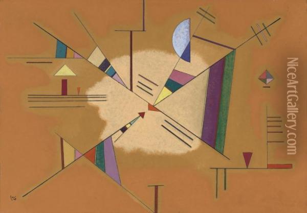Diagonale Oil Painting - Wassily Kandinsky
