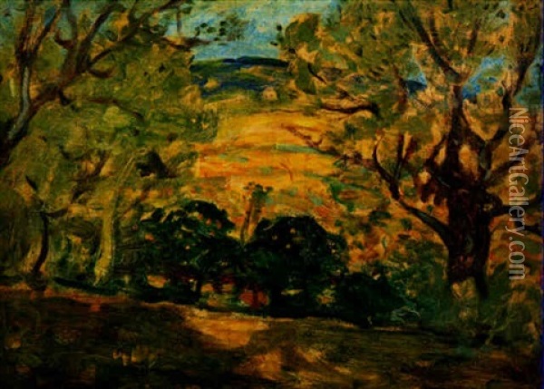 Landscape, Brittany Oil Painting - James Wilson Morrice