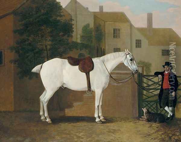 Picture of Jack, a favourite grey 1803 Oil Painting - John Boultbee