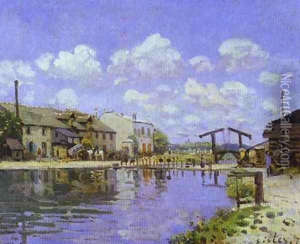 The Saint Martin Canal Oil Painting - Alfred Sisley
