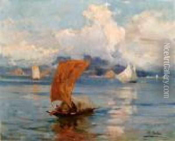 Sul Lago Maggiore Oil Painting - Paolo Sala