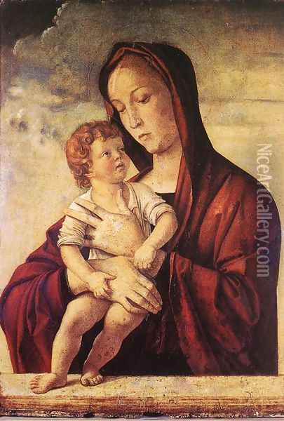 Madonna with Child c. 1475 2 Oil Painting - Giovanni Bellini