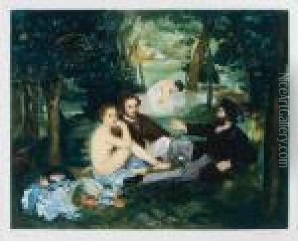 Dejeuner Sur L'herbe Oil Painting - Edouard Manet
