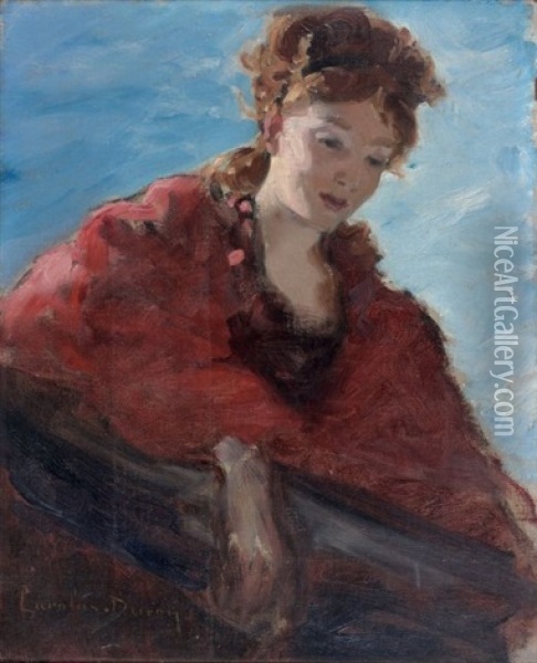 Etude De Femme Au Balcon (study) Oil Painting -  Carolus-Duran