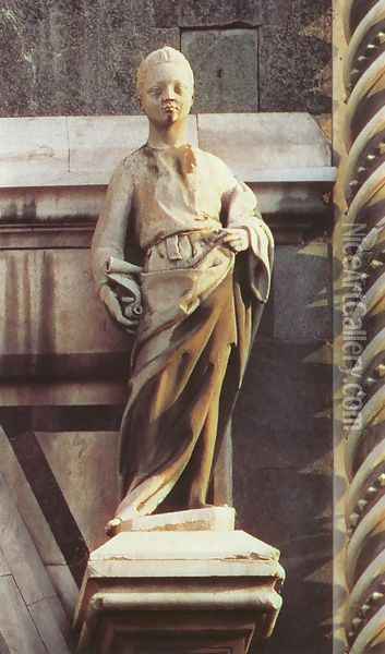 Prophet (right of the Porta della Mandorla) Oil Painting - Donatello