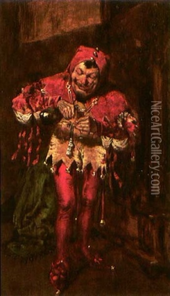 The Jester Oil Painting - William Merritt Chase