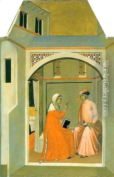 Humilitas and Ugolotto Oil Painting - Pietro Lorenzetti