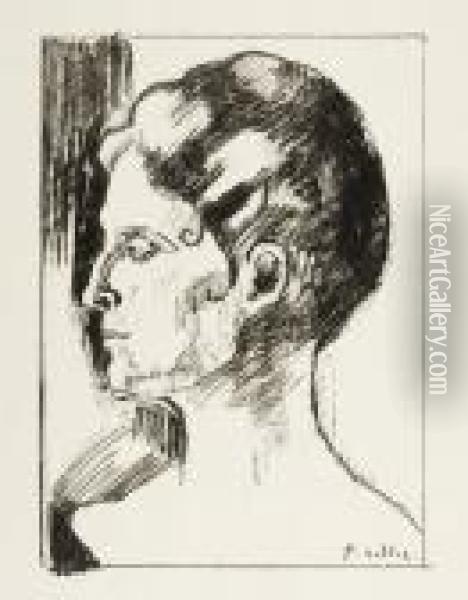Profil Demadame Ferdinand Hodler Oil Painting - Ferdinand Hodler