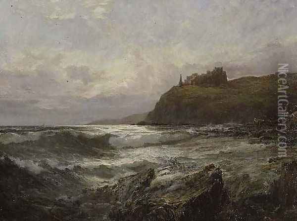 Tantallon Castle East Lothian Oil Painting - Claude Hayes