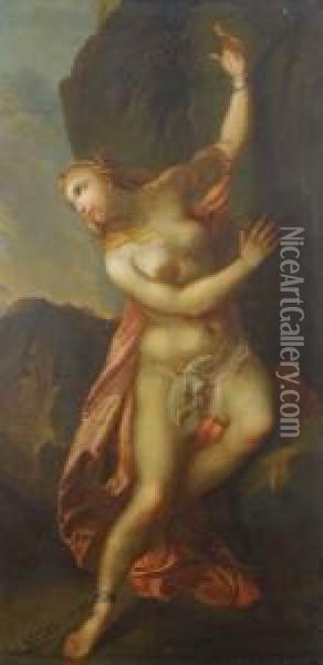 Andromeda Oil Painting - Pietro Liberi