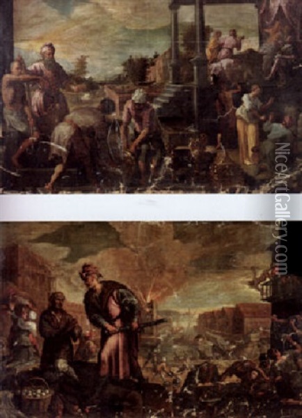 The Presentation Of The Spoils Oil Painting -  Pozzoserrato