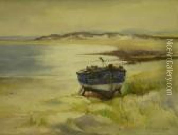 Studies Of Fishing Boats Oil Painting - Charles Edward Wanless