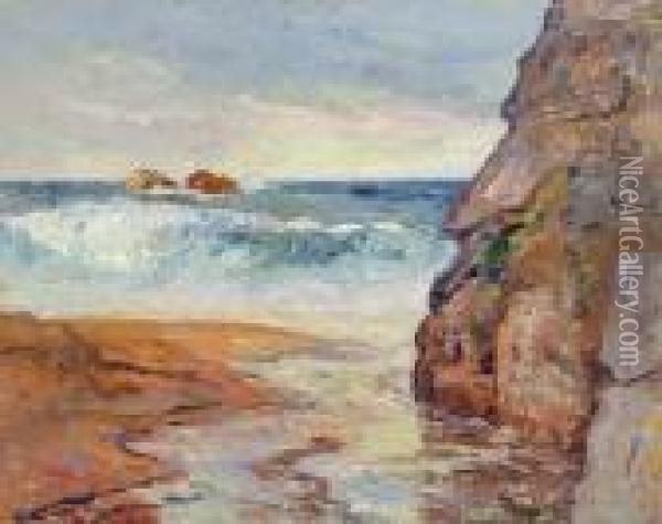 Maree Montante Oil Painting - Maxime Maufra