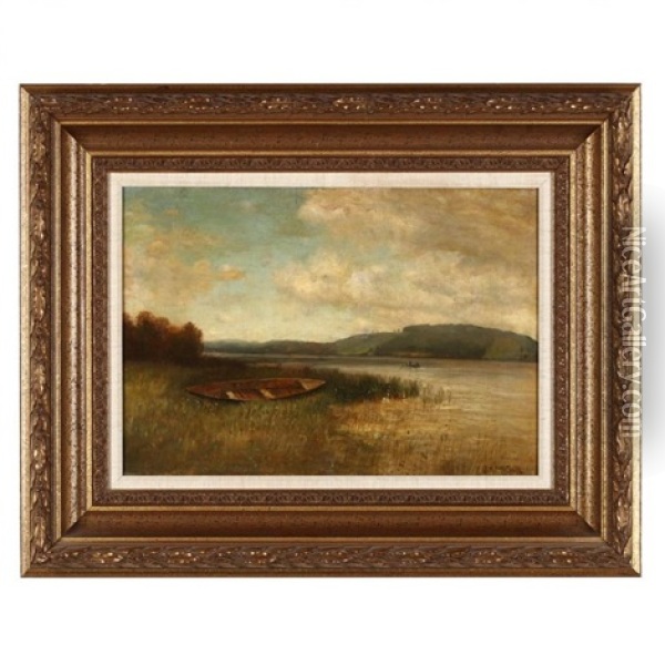 Along The Bank Oil Painting - George Herbert McCord
