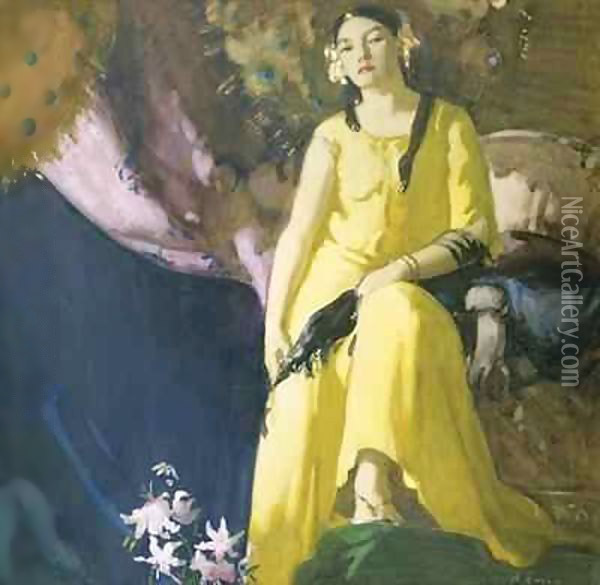 An Eastern Princess Oil Painting - Archibald George Barnes