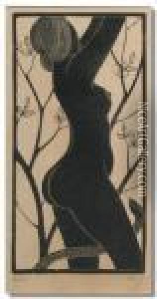 Eve Oil Painting - Eric Gill