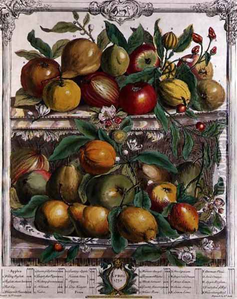 April, from 'Twelve Months of Fruits' Oil Painting - Pieter Casteels