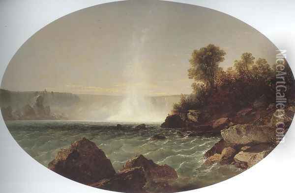 Niagara Falls 1852 54 Oil Painting - John Frederick Kensett