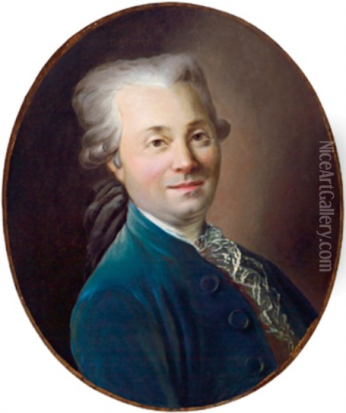 Portrait Eines Herren Oil Painting - Francois Hubert Drouais