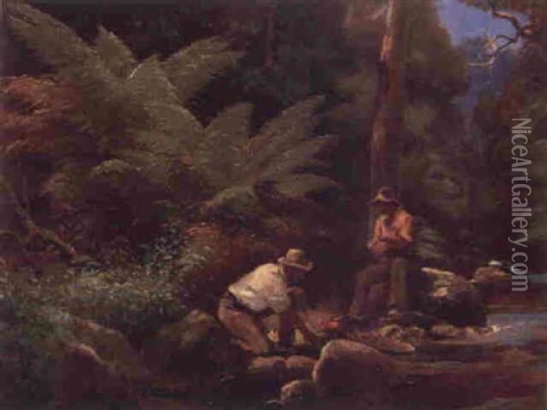 The Fossickers Oil Painting - Robert Camm
