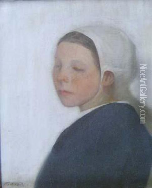 The Little Dutch Girl Oil Painting - William Sergeant Kendall