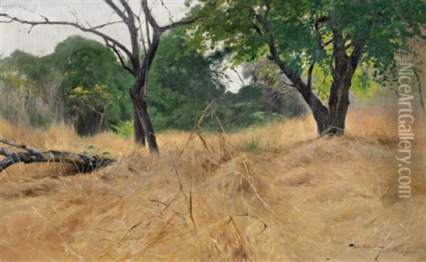 Landschaft Bei Najera Oil Painting - Wilhelm Friedrich Kuhnert