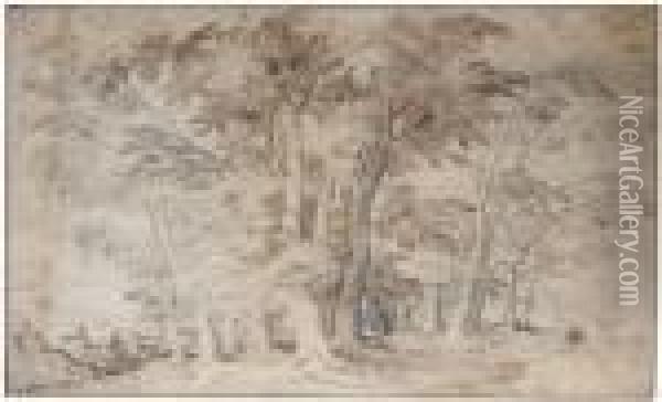 Clum Of Trees Oil Painting - Jan The Elder Brueghel
