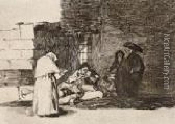 Caridad De Una Muger Oil Painting - Francisco De Goya y Lucientes
