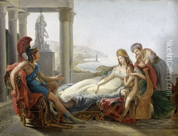 Enee Racontant A Didon Les Malheurs De Carthage Oil Painting - Pierre Narcisse Guerin