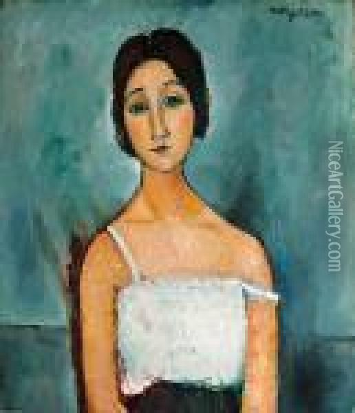 Christina Oil Painting - Amedeo Modigliani