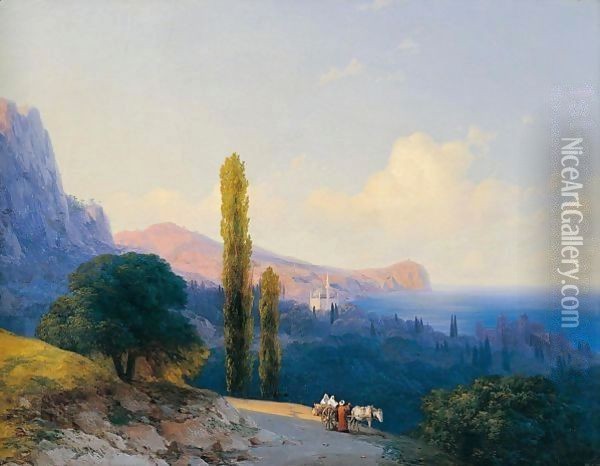 The Coast Of The Dardanelles Oil Painting - Ivan Konstantinovich Aivazovsky