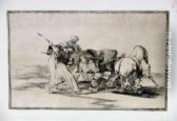 Escena De Tauromaquia Oil Painting - Francisco De Goya y Lucientes
