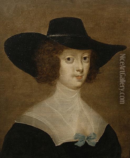 Portrait Of A Lady Oil Painting - Daniel Dumonstier