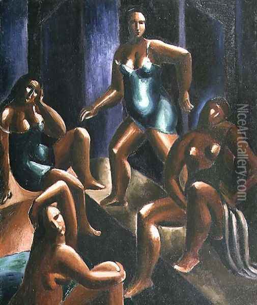 Bathers Oil Painting - Christopher Wood