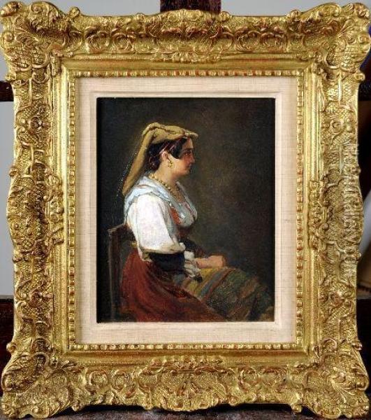 Italienne Oil Painting - Charles Goethals