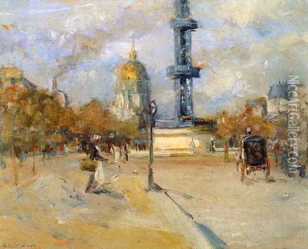 Place In Paris Oil Painting - Robert Henri