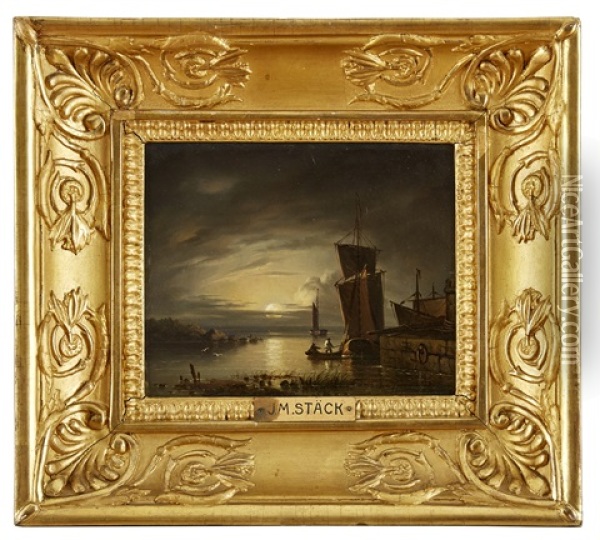 Fortojda Batar I Hamn Oil Painting - Joseph Magnus Stack