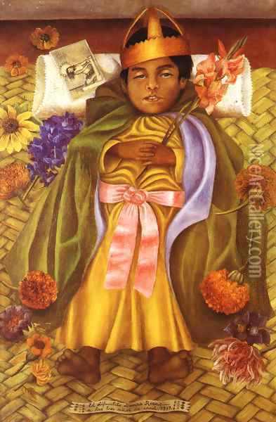 The Deceased Dimas Rosas Aged Three 1937 Oil Painting - Frida Kahlo