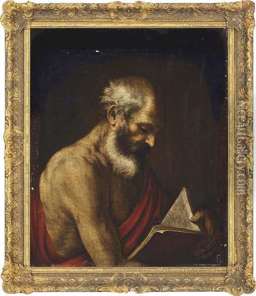 Saint Jerome Reading Oil Painting - Jusepe de Ribera
