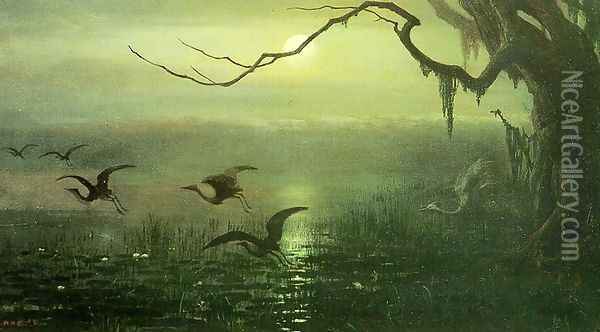 Phantom Crane 1891 Oil Painting - William Holbrook Beard